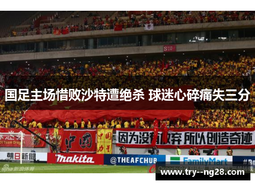 国足主场惜败沙特遭绝杀 球迷心碎痛失三分 国足主场惜败沙特遭绝杀 球迷心碎痛失三分
